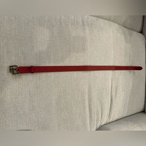 Ralph Lauren red leather women’s belt. New with tags. Never worn.